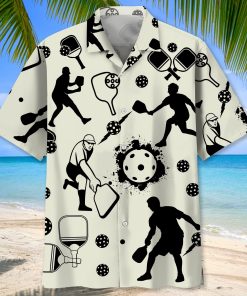Pickleball Icon Tropical Hawaiian Shirt