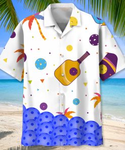 Pickleball Lovers Short Sleeve Printed Button Down