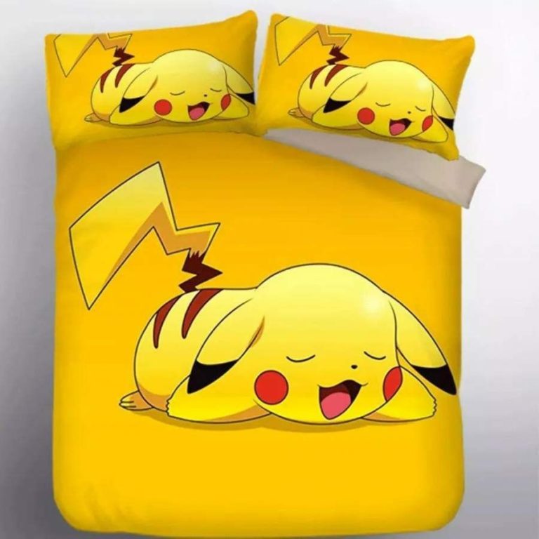 Pikachu Pokemon Bedding Custom Anime Bed Set