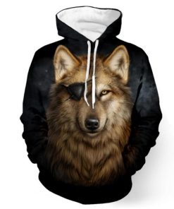Pirate Wolf 3D Hoodie