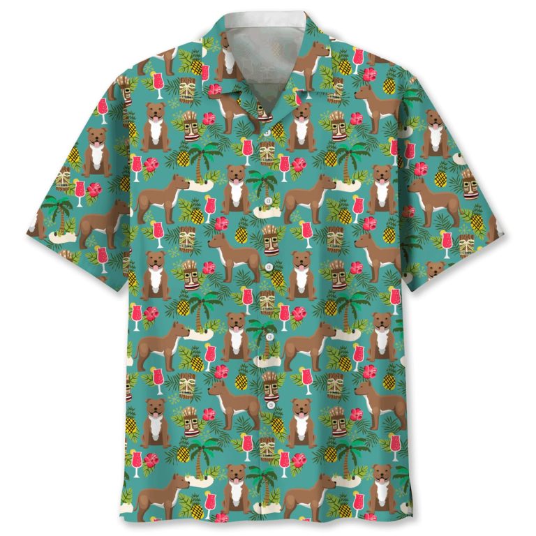 Pitbull Short Sleeve Button Up Shirt