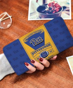Pittsburgh Panthers Custom Name Zippy Long Wallets