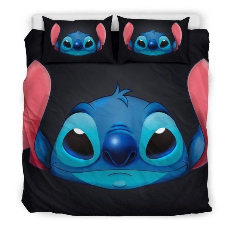 Pokemon Bed Set Black Stitch Anime Bedding