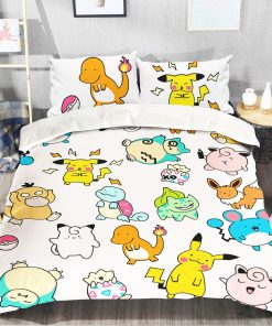 Pokemon Bed Set Cartoon Pokemon Anime Bedding