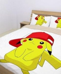 Pokemon Bed Set Cool Pikachu Anime Bedding