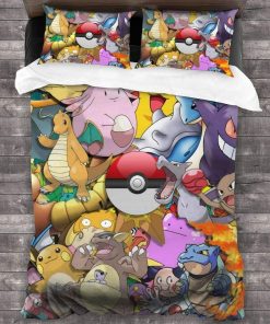 Pokemon Bedding Custom Anime Bed Set