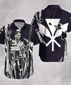 Polynesian King Hawaiian Style Tribal Tattoo Violet Tropical Hawaiian Shirt Polynesian King Hawaiian Style Tribal Tattoo Violet Tropical Hawaiian Shirt