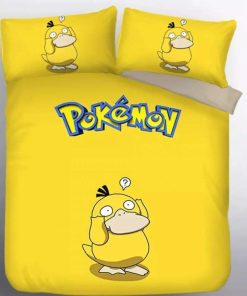 Psy Duck Pokemon Bedding Custom Anime Bed Set Psy Duck Pokemon Bedding Custom Anime Bed Set