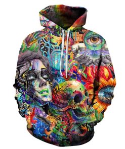 Psychedelic Paint 3D Hoodie