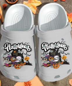 Pumpkin Ghost Skull Friends Halloween Crocs Shoes
