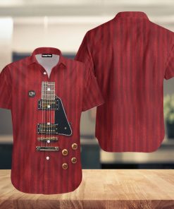 Red Guitar Hawaiian Shirt