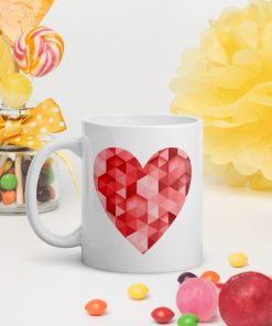 Red Heart Couple In Love Coffee Love Friendship Ceramic Mug