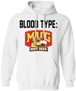 Pit bull blood type mug root beer shirt