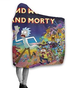 Rick and Morty Hooded Blanket – Flannel Wearable Blanket Rick and Morty Hooded Blanket – Flannel Wearable Blanket