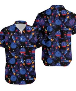 Rocket Bowling Hawaiian Shirt Rocket Bowling Hawaiian Shirt