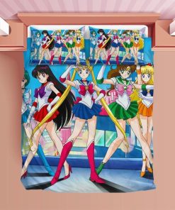 Sailor Guardians Sailor Moon Bedding Custom Anime Bed Set Decor