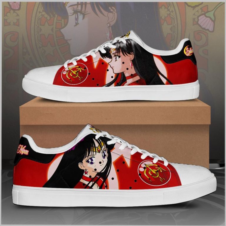 Sailor Mars Sailor Moon Low top Leather Stan Smith Sneaker, Casual Shoes