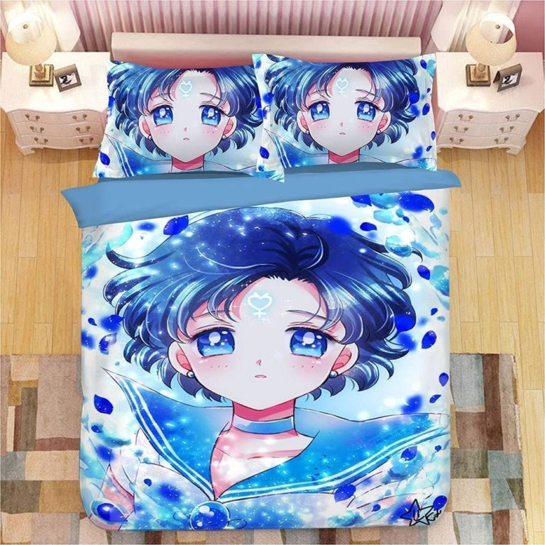 Sailor Mercury Sailor Moon Bedding Custom Anime Bed Set
