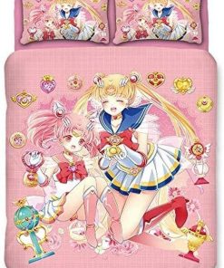 Sailor Moon Art Bedding Custom Anime Bed Set