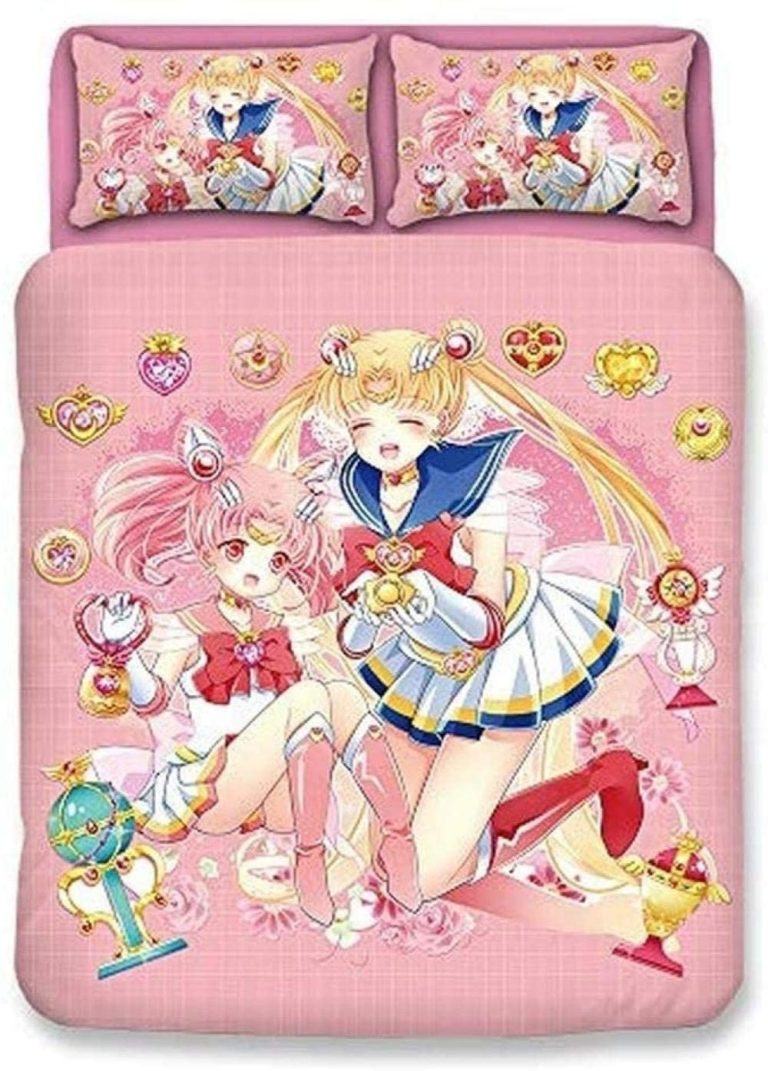 Sailor Moon Art Bedding Custom Anime Bed Set