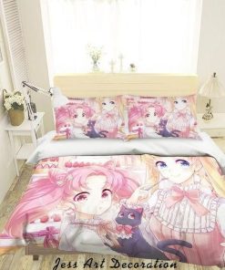 Sailor Moon Bed Set Chatter Chibiusa Anime Bedding