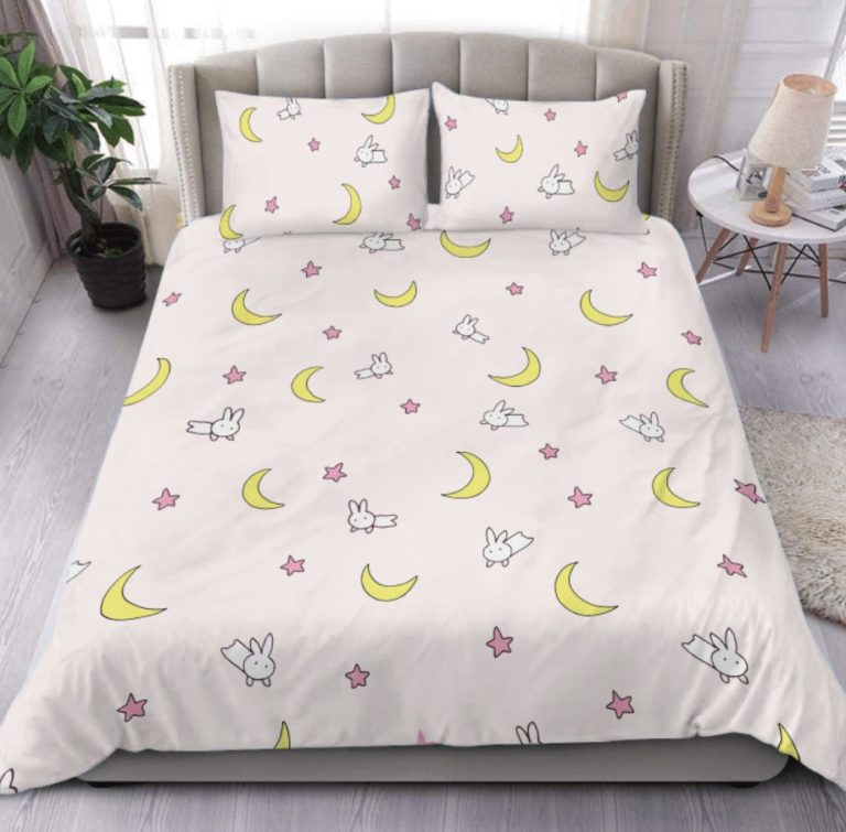 Sailor Moon Bed Set Pink Usagi Anime Bedding