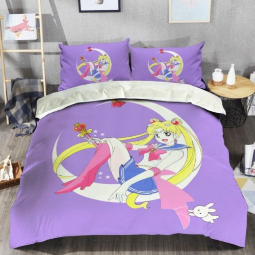 Sailor Moon Bed Set Usagi Anime Bedding RobinPlaceFabrics