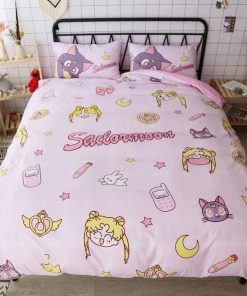 Sailor Moon Bedding Cute Anime Bed Set