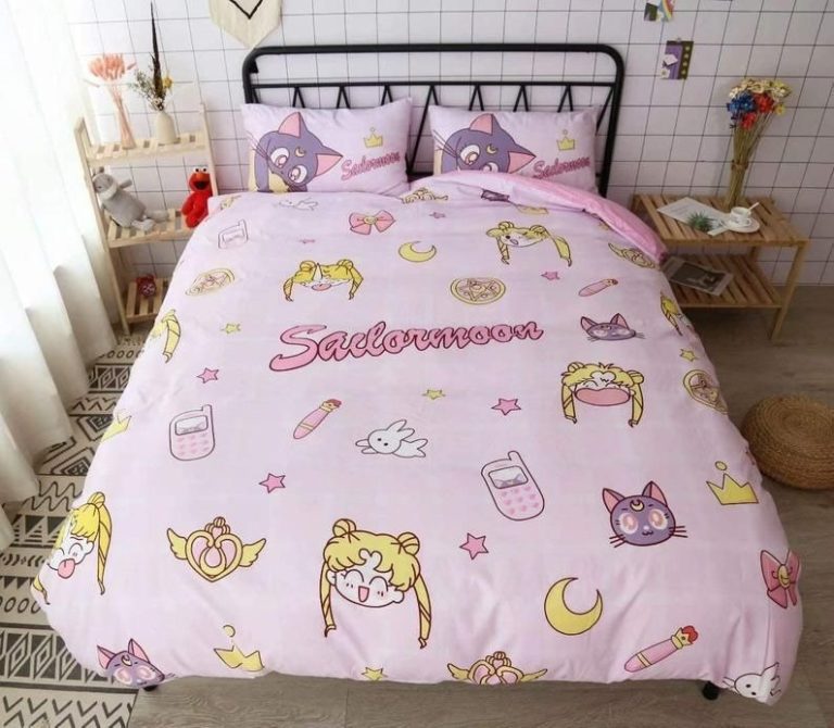 Sailor Moon Bedding Cute Anime Bed Set