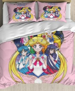 Sailor Moon Fan Art Bed Set Anime Bedding