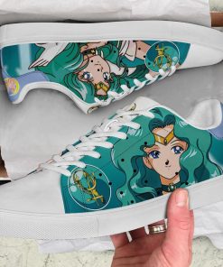 Sailor Neptune Sailor Moon Low top Leather Stan Smith Shoes, Custom Sneaker