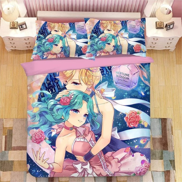 Sailor Neptune x Uranus Sailor Moon Bedding Custom Anime Bed Set