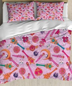Sailor Senshi Wands Sailor Moon Bedding Custom Anime Bed Set