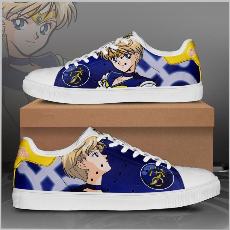 Sailor Uranus Sailor Moon Anime Moon Low top Leather Stan Smith Shoes, Custom Sneaker