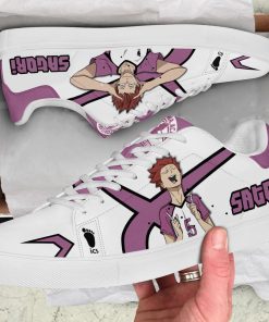 Satori Tendo Haikyuu Low top Leather Stan Smith Sneaker, Casual Shoes,