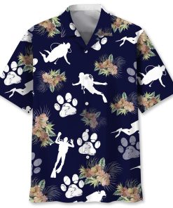 Scuba Diving Dog Tropical Hawaiian Shirt – Aloha Shirt