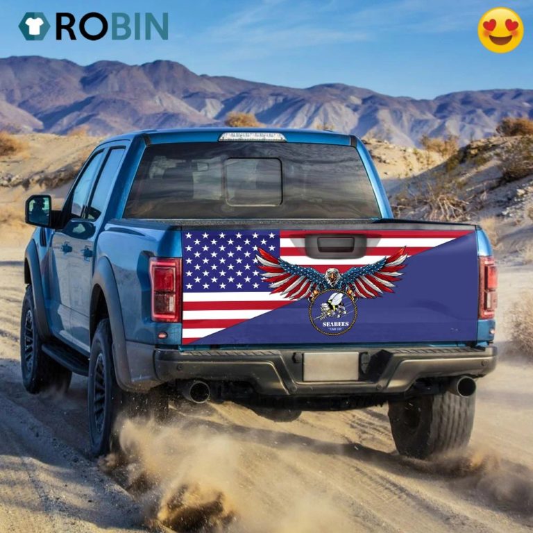 Seabee American US Truck Tailgate Decal