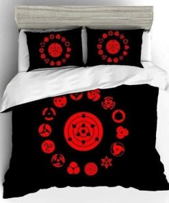 Sharingan Mangekyo Uchiha x Otsutsuki Clan Naruto Bedding Custom Anime Bed Set