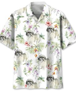 Shih Tzu Tropical Hawaiian Shirt