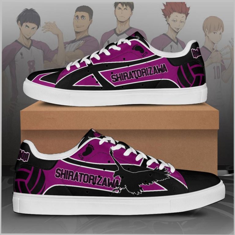 Shiratorizawa Academy Haikyuu Low top Leather Stan Smith Sneaker, Casual Shoes