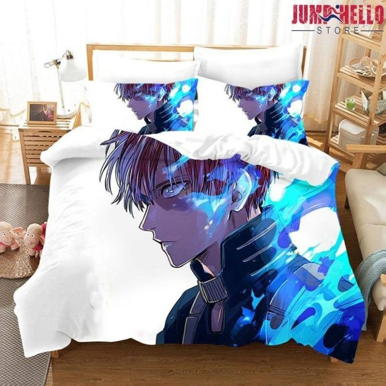Shouto Todoroki My Hero Academia MHA Anime Bed Set Retro Bedding