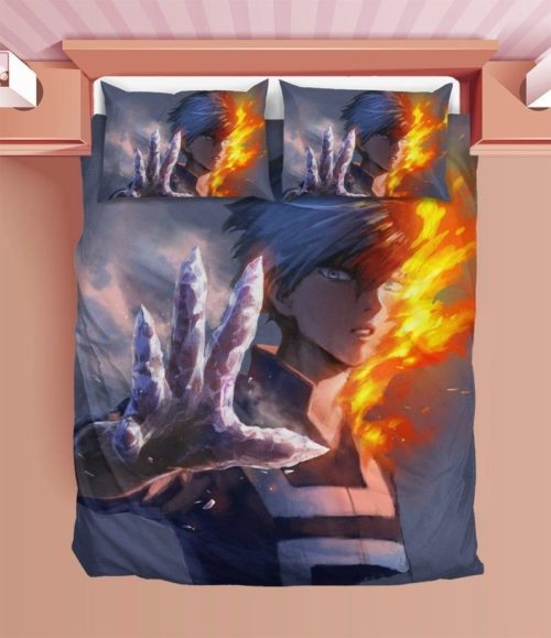 Shouto Todoroki My Hero Academia MHA Bedding Custom Anime Bed Set