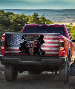 Skull American Truck Tailgate Decal