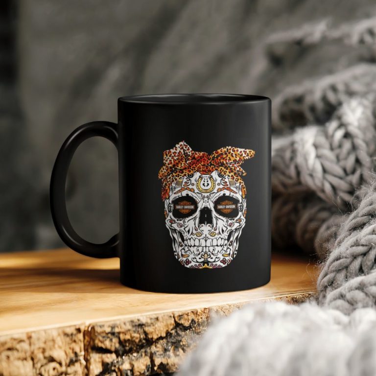 Skull Bow Tie Ceramic Coffee Mug