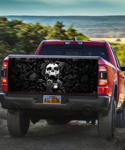 Skull Truck Tailgate Decal Sticker Wrap