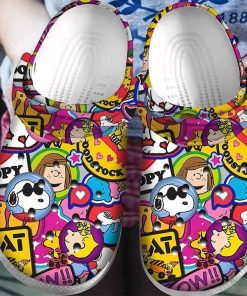 Snoopy Peanuts Clog Clog Crocs Shoes