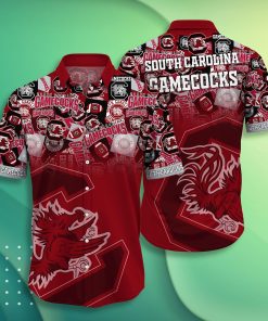 South Carolina Gamecocks Casual Short Sleeve Hawaiian Shirt