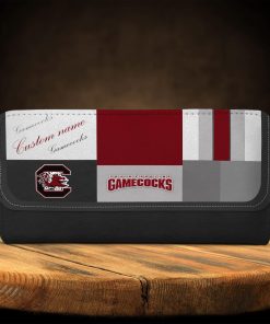 South Carolina Gamecocks Custom Name Zip Around Wallets