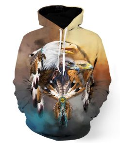 Spiritual Tribal Eagles Hoodie Spiritual Tribal Eagles Hoodie