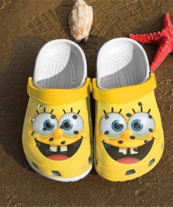 Spongebob 3d Comfortable For Mens And Womens Classic Water Clog Crocs Shoes